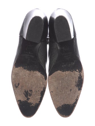 Giuseppe Zanotti Embossed Leather Chelsea Boots