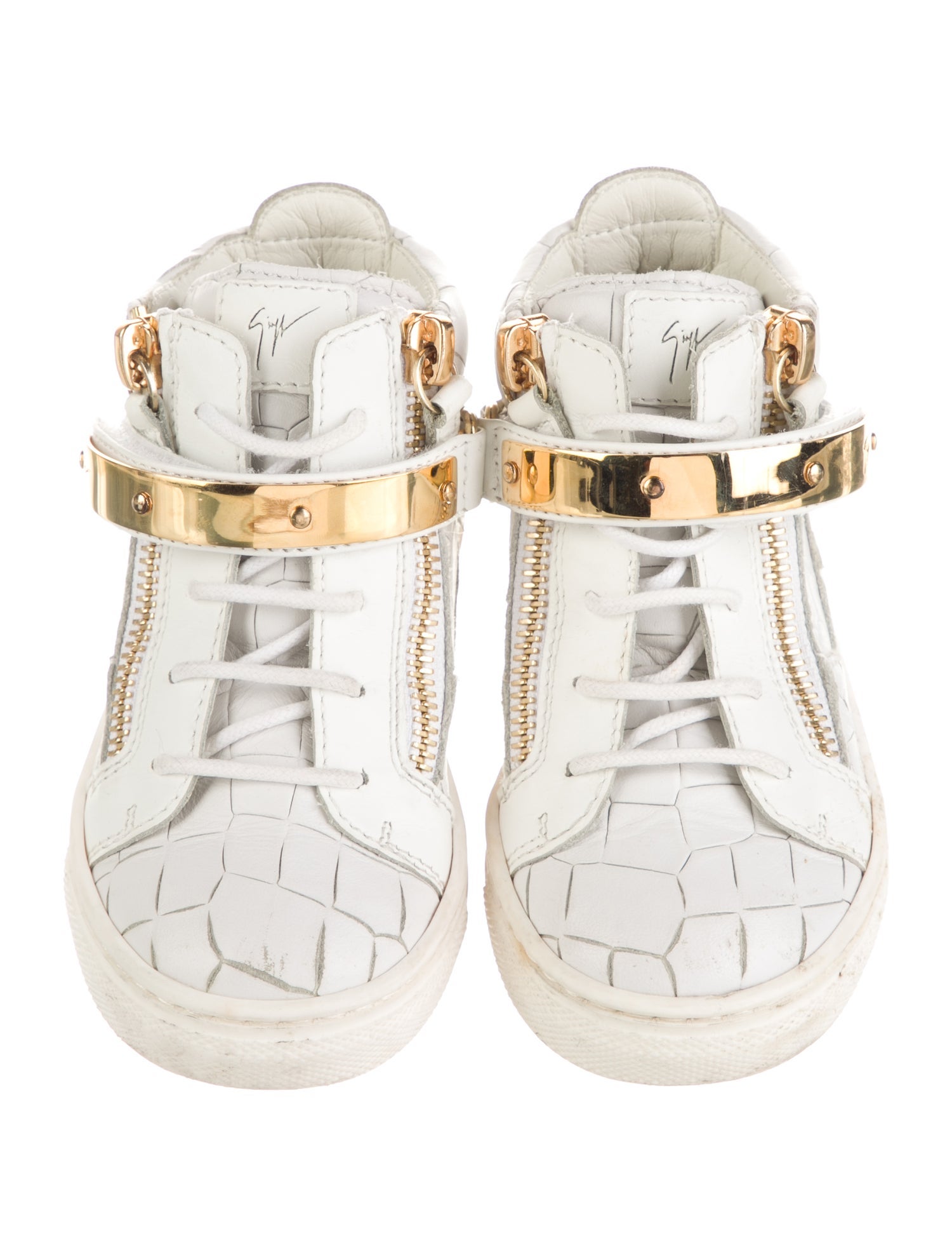 Giuseppe Zanotti Leather High Top Sneakers