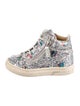 Giuseppe Zanotti Girls' Glitter High Top Sneakers