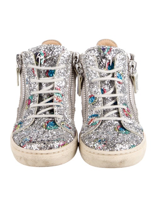 Giuseppe Zanotti Girls' Glitter High Top Sneakers