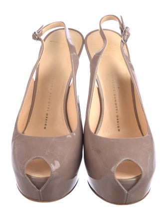 Giuseppe Zanotti Patent Leather Slingback Pumps