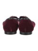 Giuseppe Zanotti Velvet Crystal Embellishments Loafers