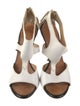 Giuseppe Zanotti Leather Colorblock Pattern T-Strap Sandals