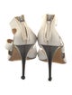 Giuseppe Zanotti Leather Colorblock Pattern T-Strap Sandals