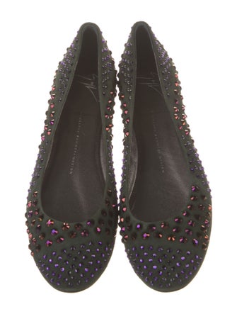 Giuseppe Zanotti Suede Ballet Flats