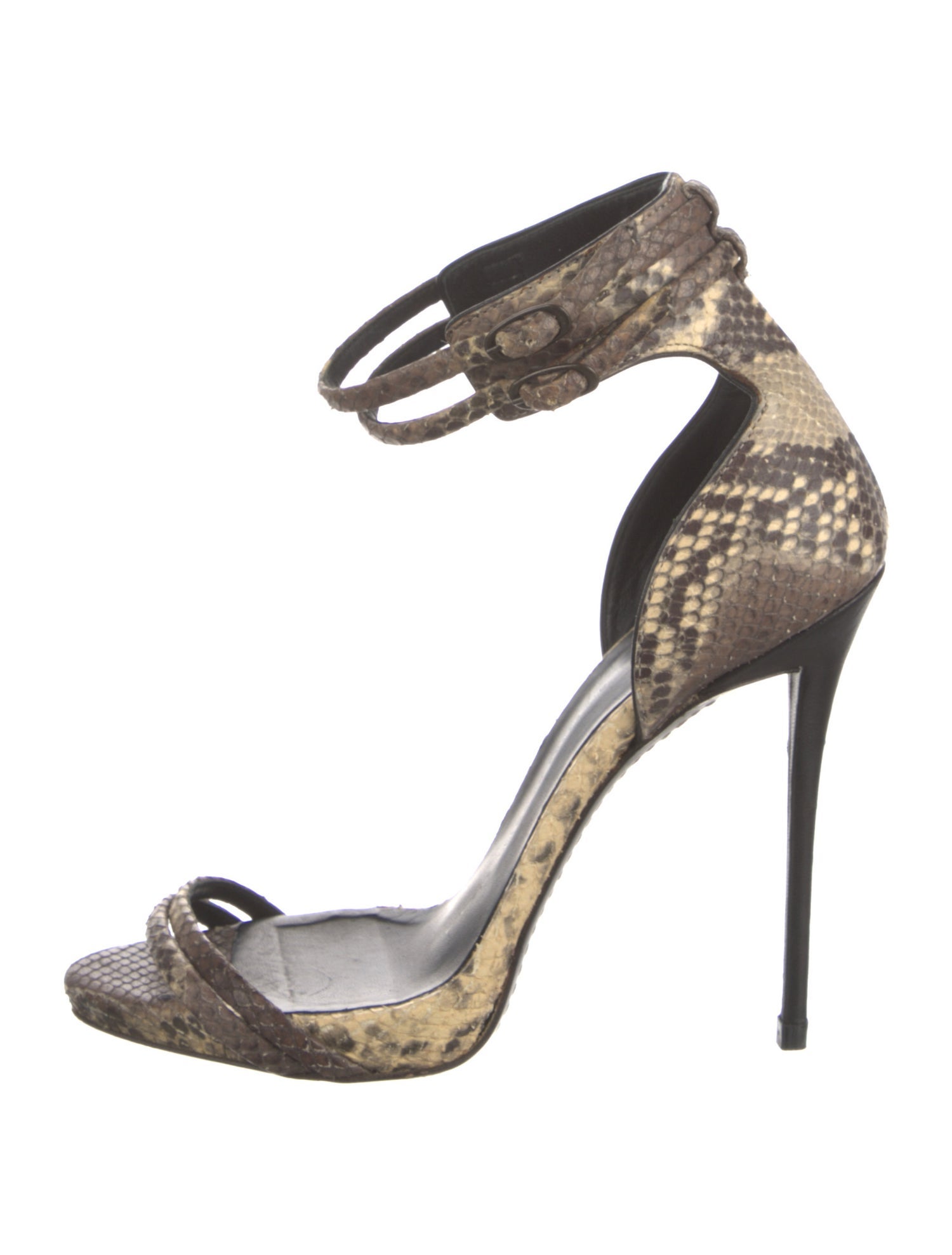 Giuseppe Zanotti Snakeskin Printed D'Orsay Pumps