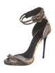 Giuseppe Zanotti Snakeskin Printed D'Orsay Pumps