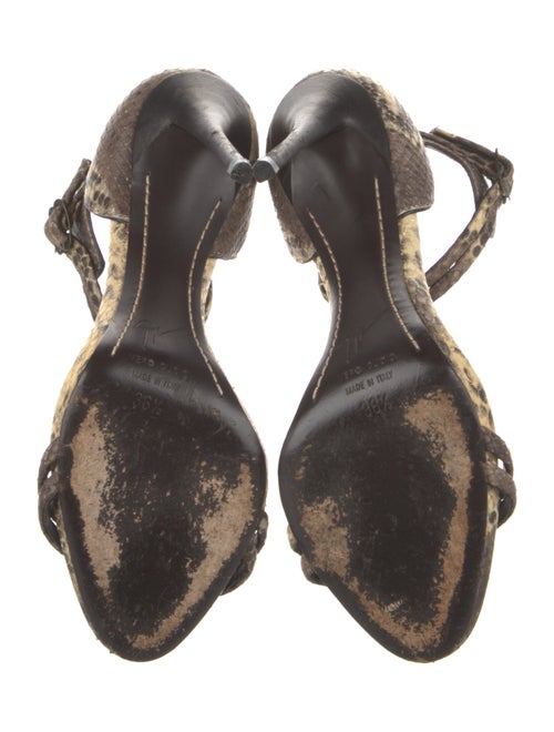 Giuseppe Zanotti Snakeskin Printed D'Orsay Pumps