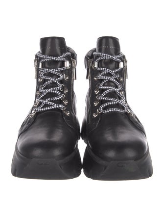 Giuseppe Zanotti Leather Hiking Boots