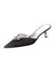 Giuseppe Zanotti Satin Crystal Embellishments Mules