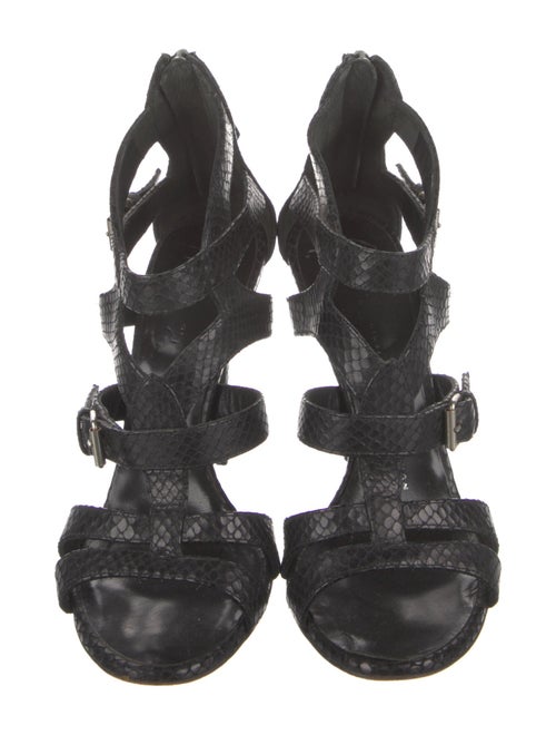 Giuseppe Zanotti Snakeskin Animal Print Gladiator Sandals