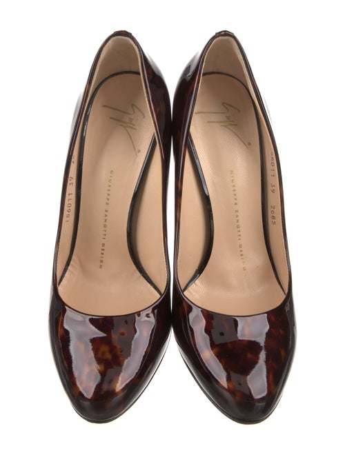 Giuseppe Zanotti Patent Leather Animal Print Pumps