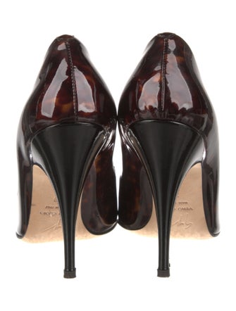 Giuseppe Zanotti Patent Leather Animal Print Pumps