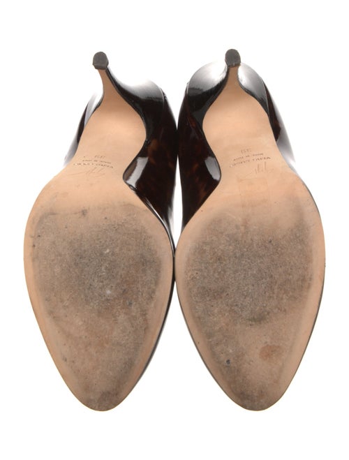 Giuseppe Zanotti Patent Leather Animal Print Pumps