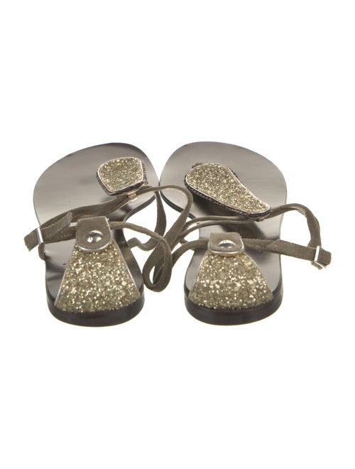 Giuseppe Zanotti Suede Crystal Embellishments Sandals