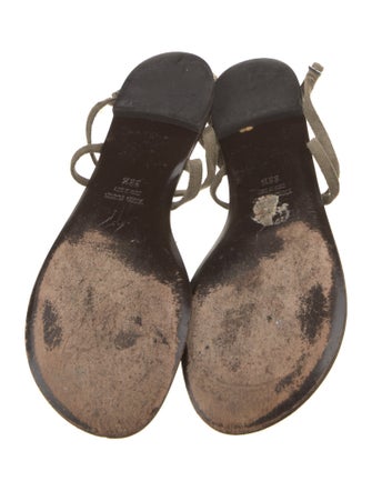 Giuseppe Zanotti Suede Crystal Embellishments Sandals