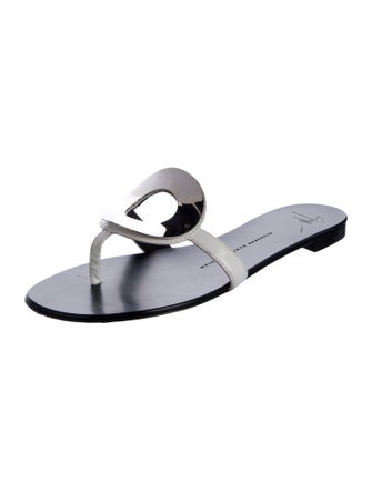 Giuseppe Zanotti Leather Flip Flops