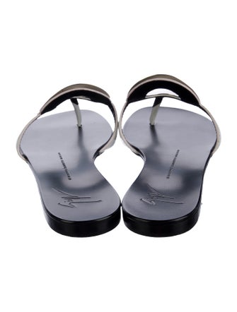 Giuseppe Zanotti Leather Flip Flops