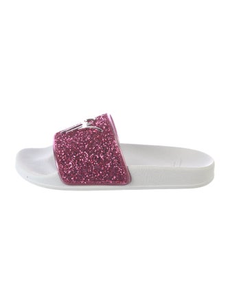 Giuseppe Zanotti Glitter Glitter Accents Slippers