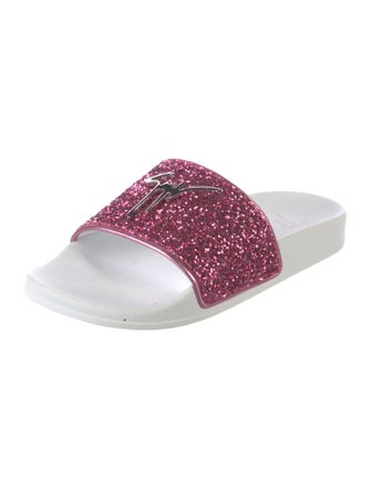 Giuseppe Zanotti Glitter Glitter Accents Slippers
