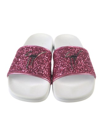 Giuseppe Zanotti Glitter Glitter Accents Slippers