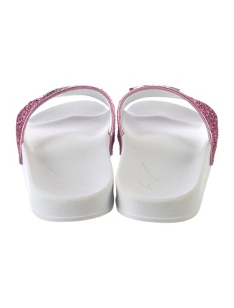 Giuseppe Zanotti Glitter Glitter Accents Slippers
