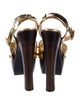 Giuseppe Zanotti Patent Leather Crystal Embellishments Sandals