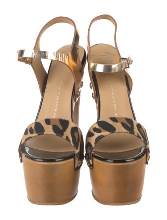 Giuseppe Zanotti Leather Printed Sandals