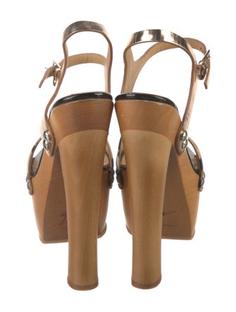 Giuseppe Zanotti Leather Printed Sandals