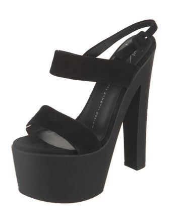 Giuseppe Zanotti Suede Slingback Sandals