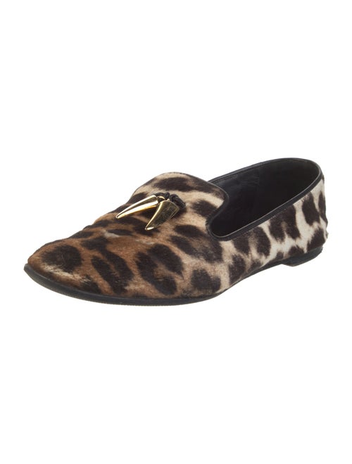 Giuseppe Zanotti Ponyhair Animal Print Loafers