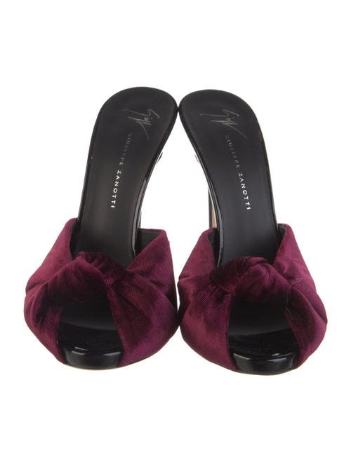 Giuseppe Zanotti Velvet Mules