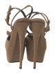 Giuseppe Zanotti Suede Bow Accents Sandals