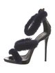 Giuseppe Zanotti Fur Sandals