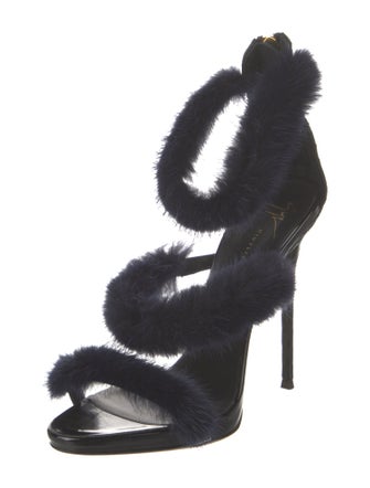 Giuseppe Zanotti Fur Sandals