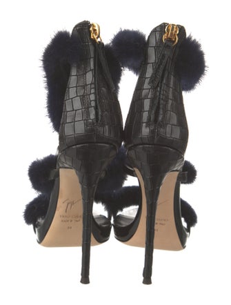 Giuseppe Zanotti Fur Sandals