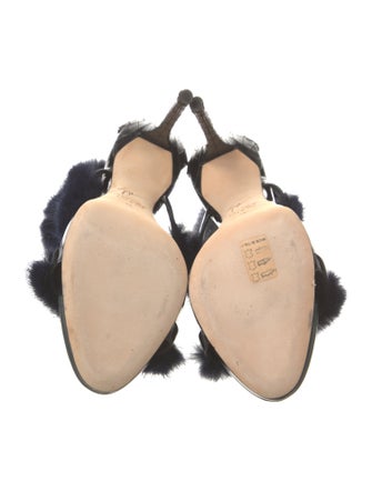 Giuseppe Zanotti Fur Sandals