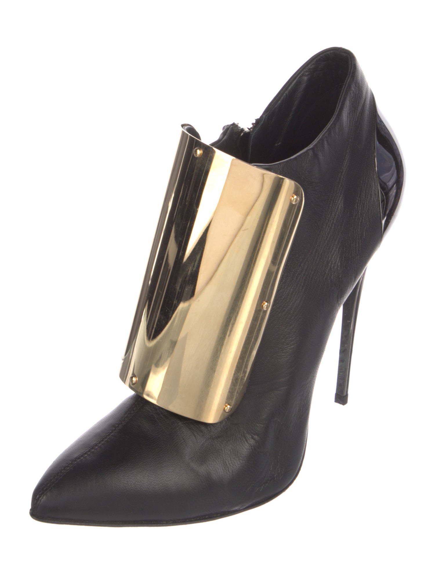 Giuseppe Zanotti Leather Animal Print Lace-Up Boots