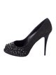 Giuseppe Zanotti Suede Crystal Embellishments Pumps