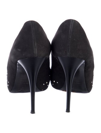 Giuseppe Zanotti Suede Crystal Embellishments Pumps