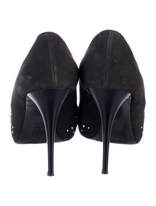 Giuseppe Zanotti Suede Crystal Embellishments Pumps