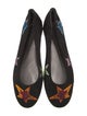 Giuseppe Zanotti Suede Crystal Embellishments Ballet Flats