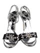 Giuseppe Zanotti Leather Crystal Embellishments Sandals