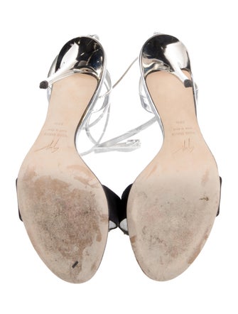 Giuseppe Zanotti Leather Crystal Embellishments Sandals