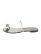 Giuseppe Zanotti Leather Crystal Embellishments Slides