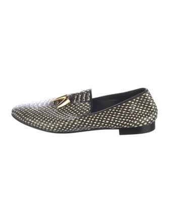 Giuseppe Zanotti Leather Polka Dot Print Loafers