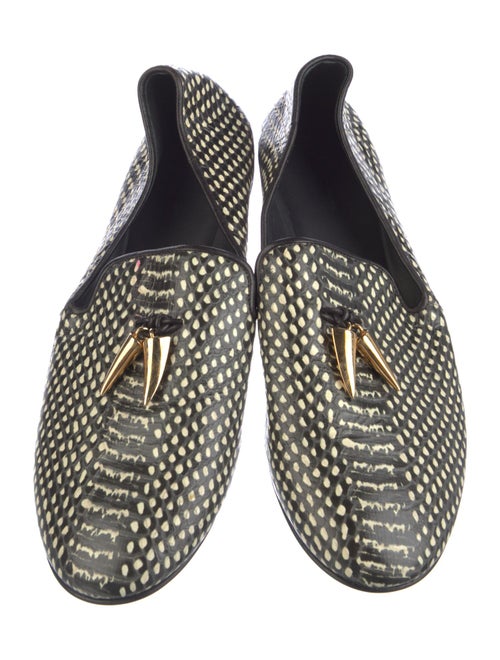 Giuseppe Zanotti Leather Polka Dot Print Loafers