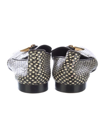 Giuseppe Zanotti Leather Polka Dot Print Loafers