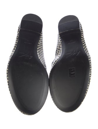 Giuseppe Zanotti Leather Polka Dot Print Loafers