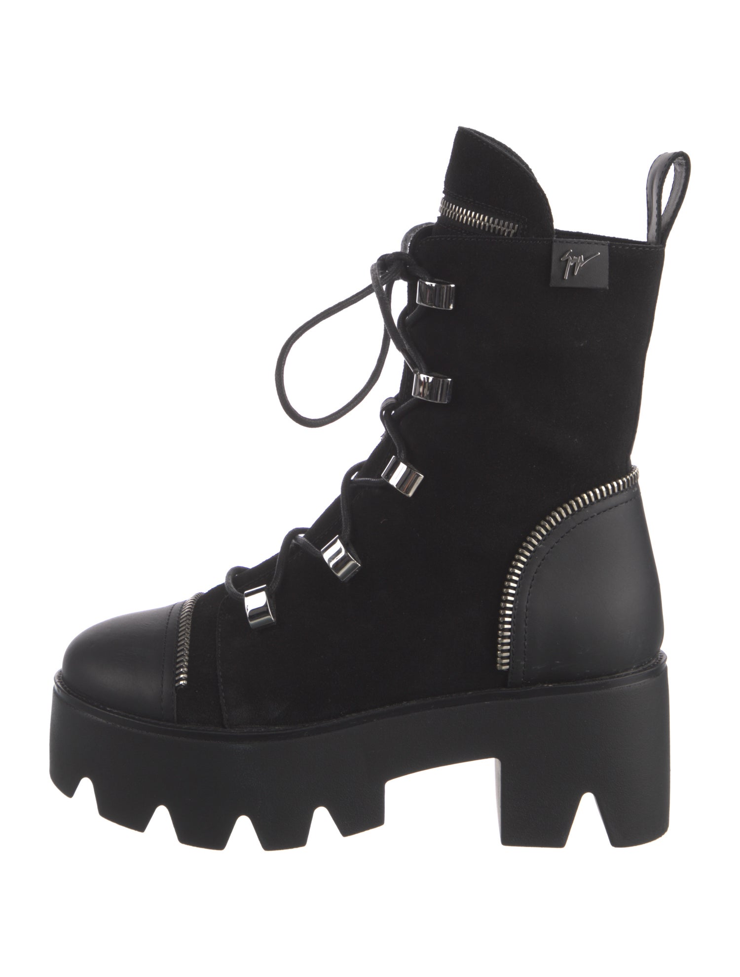 Giuseppe Zanotti Suede Combat Boots